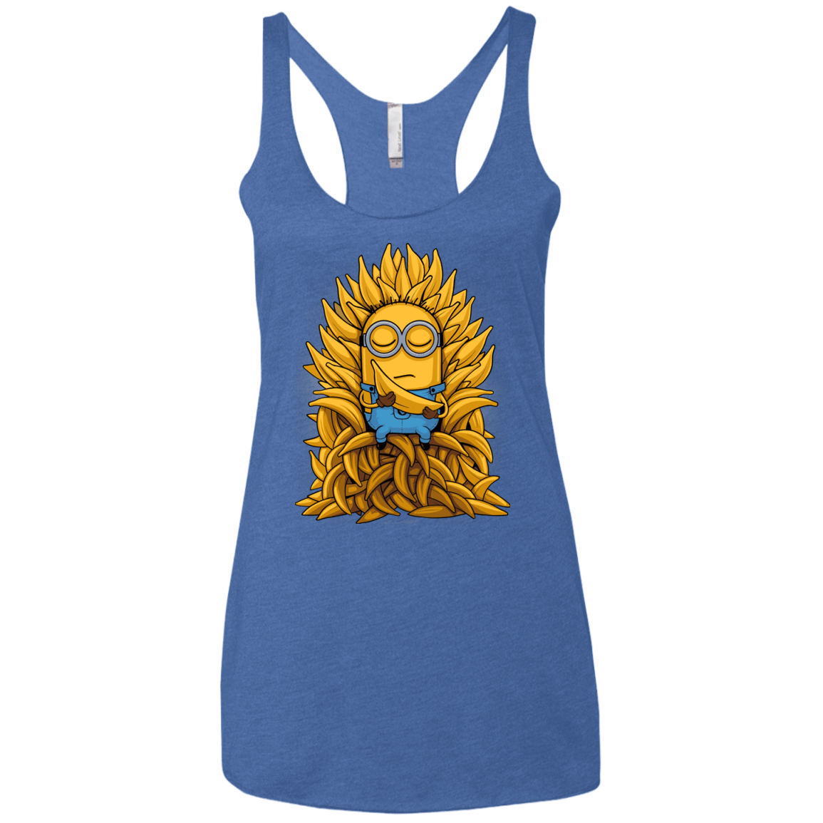 T-Shirts Vintage Royal / X-Small Banana Throne Women's Triblend Racerback Tank
