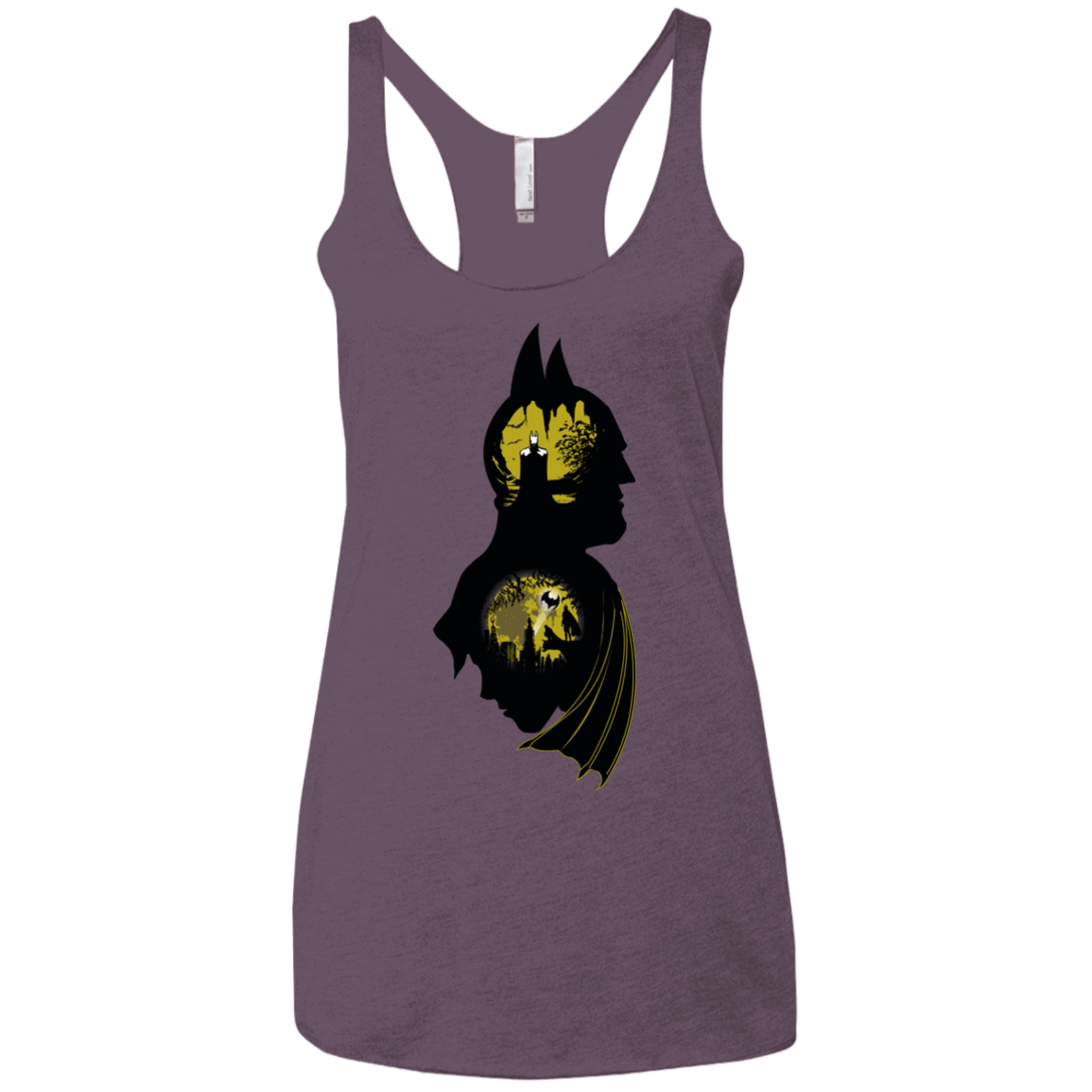 T-Shirts Vintage Purple / X-Small Bat Detective Women's Triblend Racerback Tank