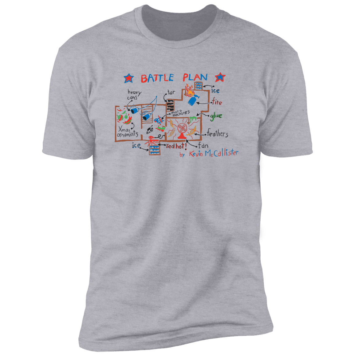 T-Shirts Heather Grey / S Battle Plan Men's Premium T-Shirt