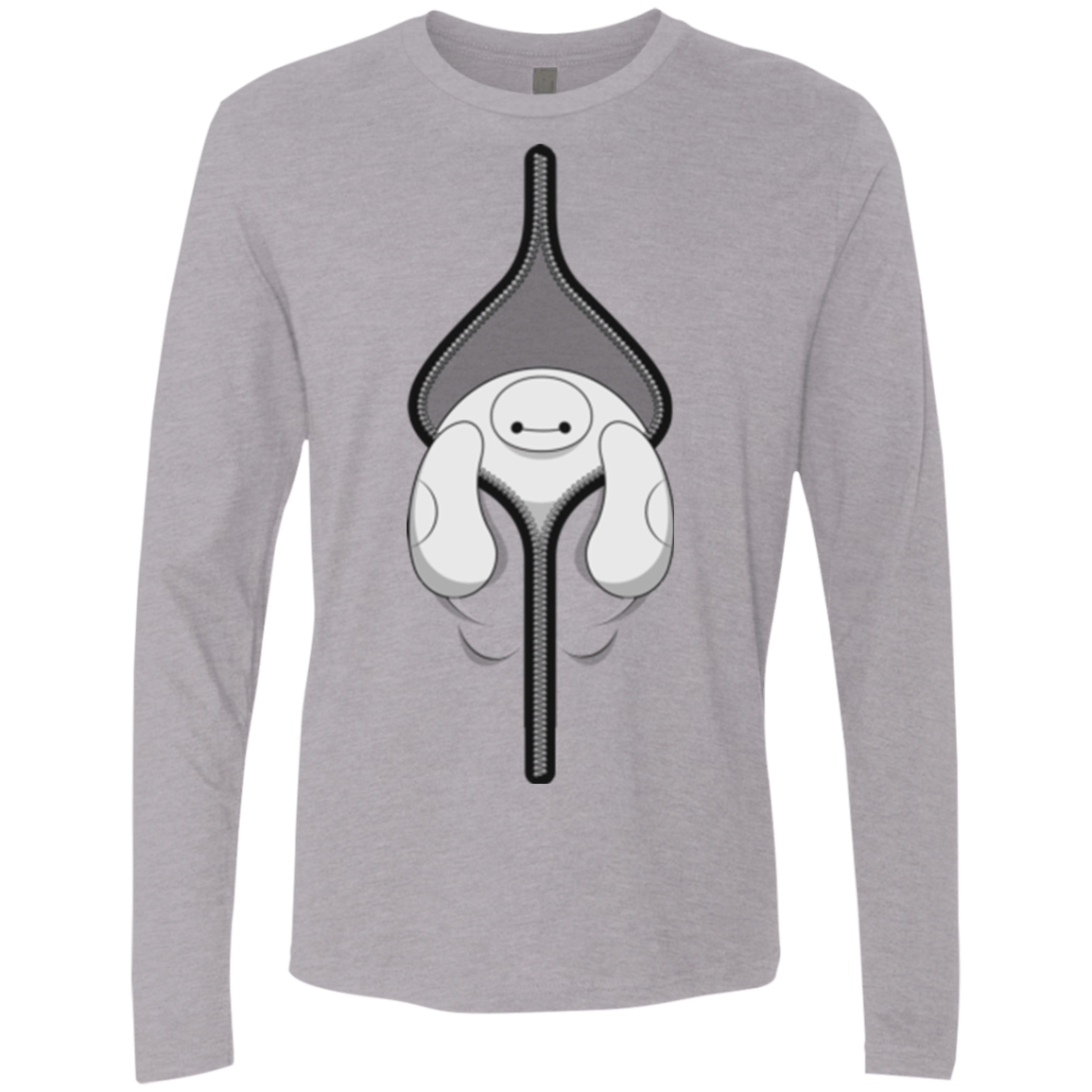 T-Shirts Heather Grey / Small Baymax Men's Premium Long Sleeve