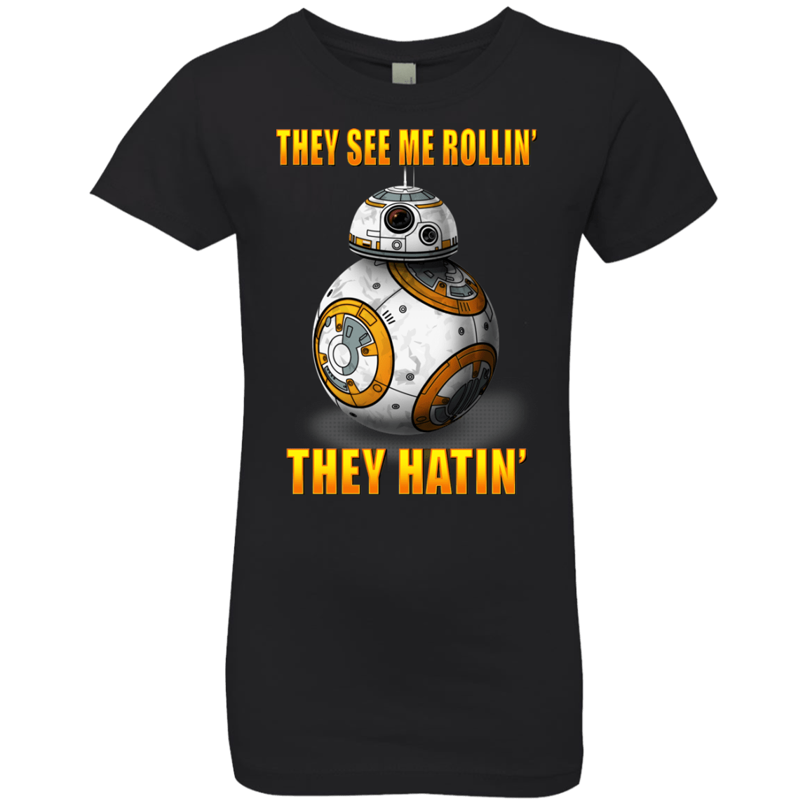 T-Shirts Black / YXS BB8TSMR Girls Premium T-Shirt