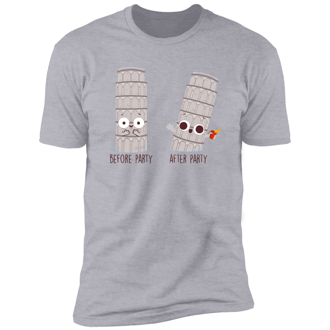 T-Shirts Heather Grey / S Before and After Party Men's Premium T-Shirt