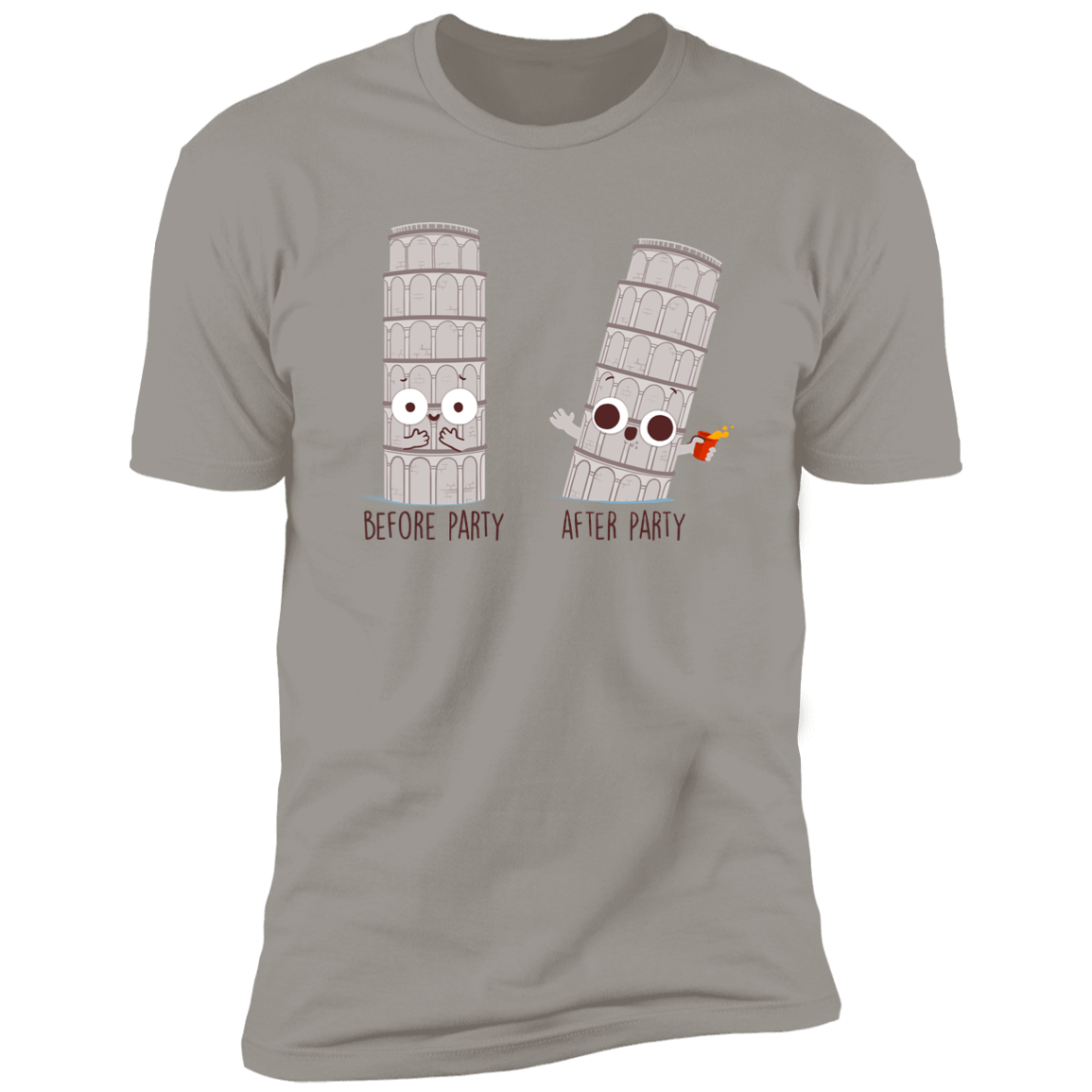 T-Shirts Light Grey / S Before and After Party Men's Premium T-Shirt