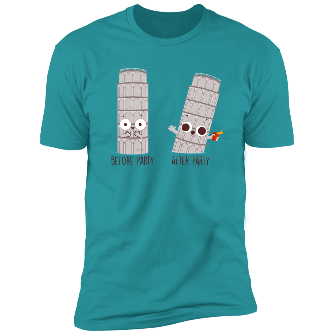 T-Shirts Tahiti Blue / S Before and After Party Men's Premium T-Shirt