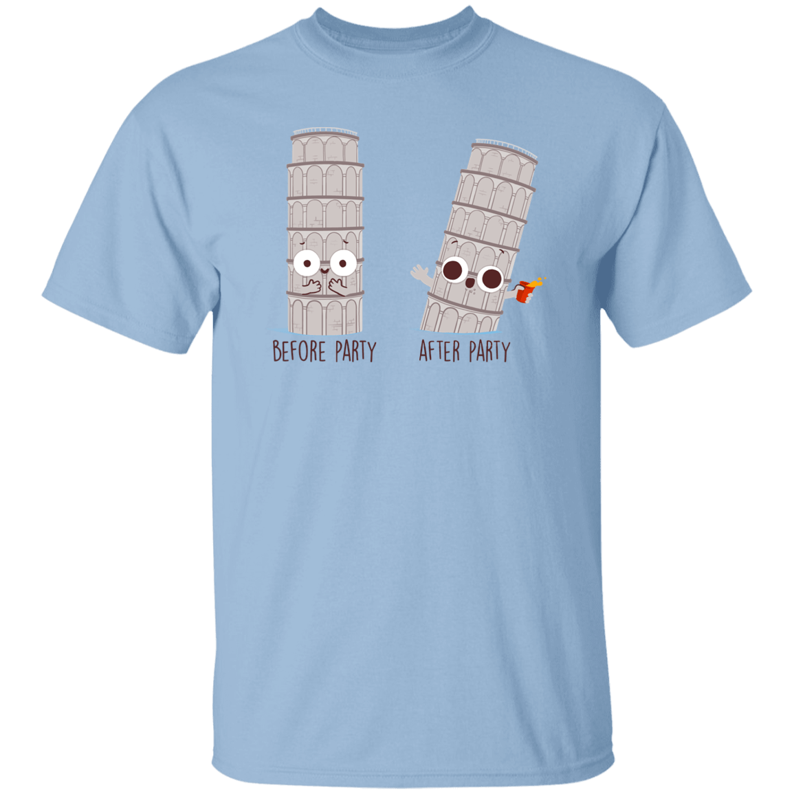 T-Shirts Light Blue / S Before and After Party T-Shirt