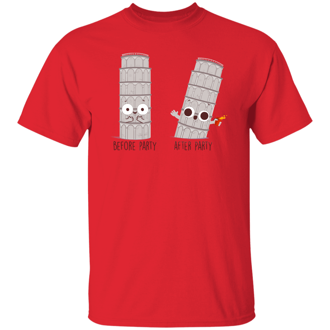 T-Shirts Red / S Before and After Party T-Shirt