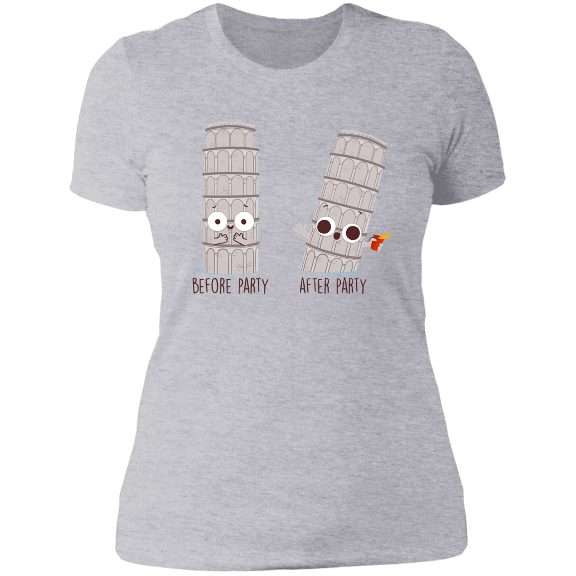 T-Shirts Heather Grey / S Before and After Party Women's Premium T-Shirt