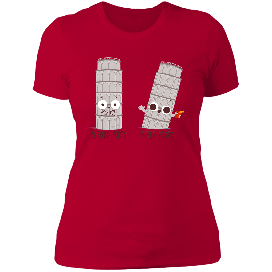 T-Shirts Red / S Before and After Party Women's Premium T-Shirt