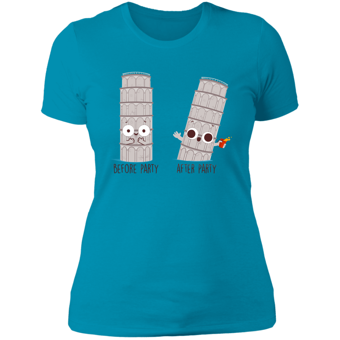 T-Shirts Turquoise / S Before and After Party Women's Premium T-Shirt