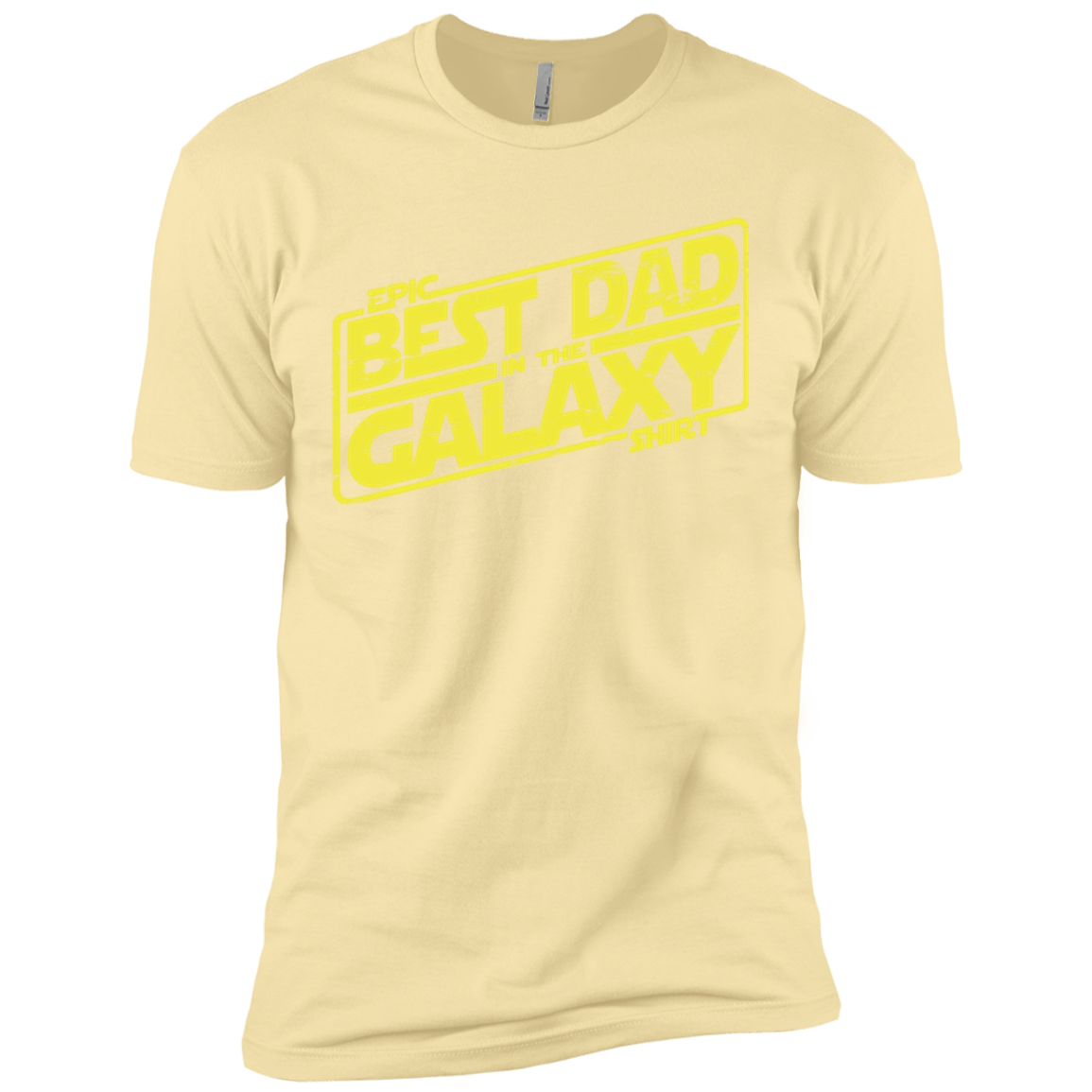 T-Shirts Banana Cream / X-Small Best Dad in the Galaxy Men's Premium T-Shirt