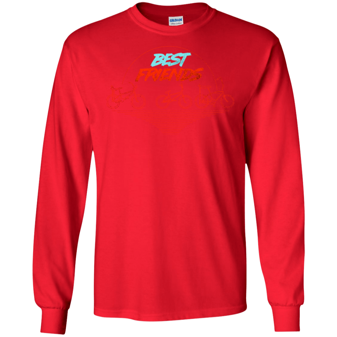 T-Shirts Red / S Best Friends Men's Long Sleeve T-Shirt