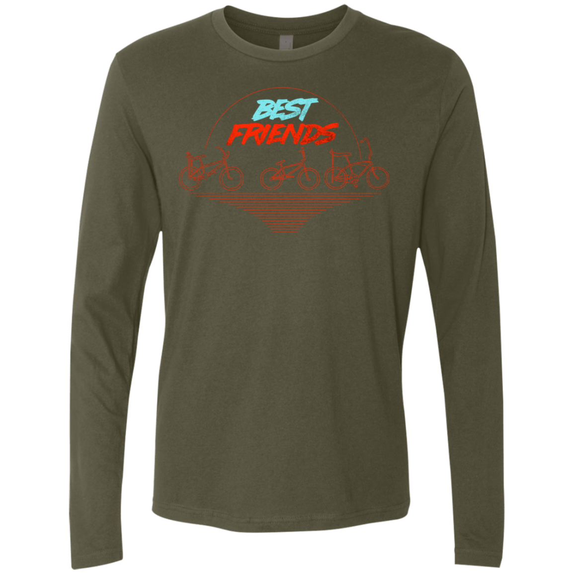 T-Shirts Military Green / S Best Friends Men's Premium Long Sleeve