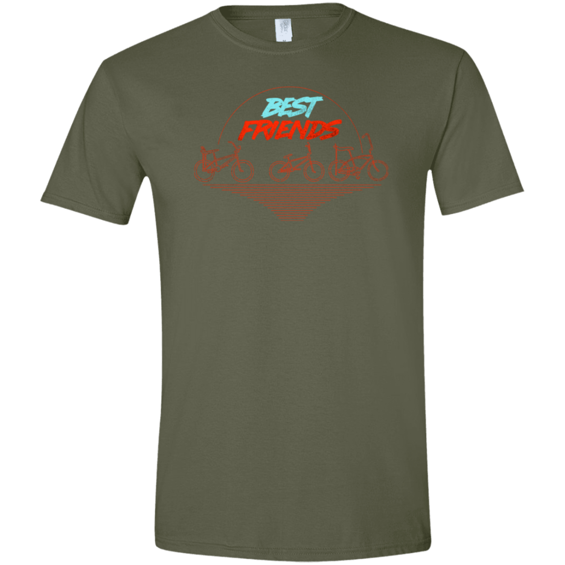 T-Shirts Military Green / S Best Friends Men's Semi-Fitted Softstyle