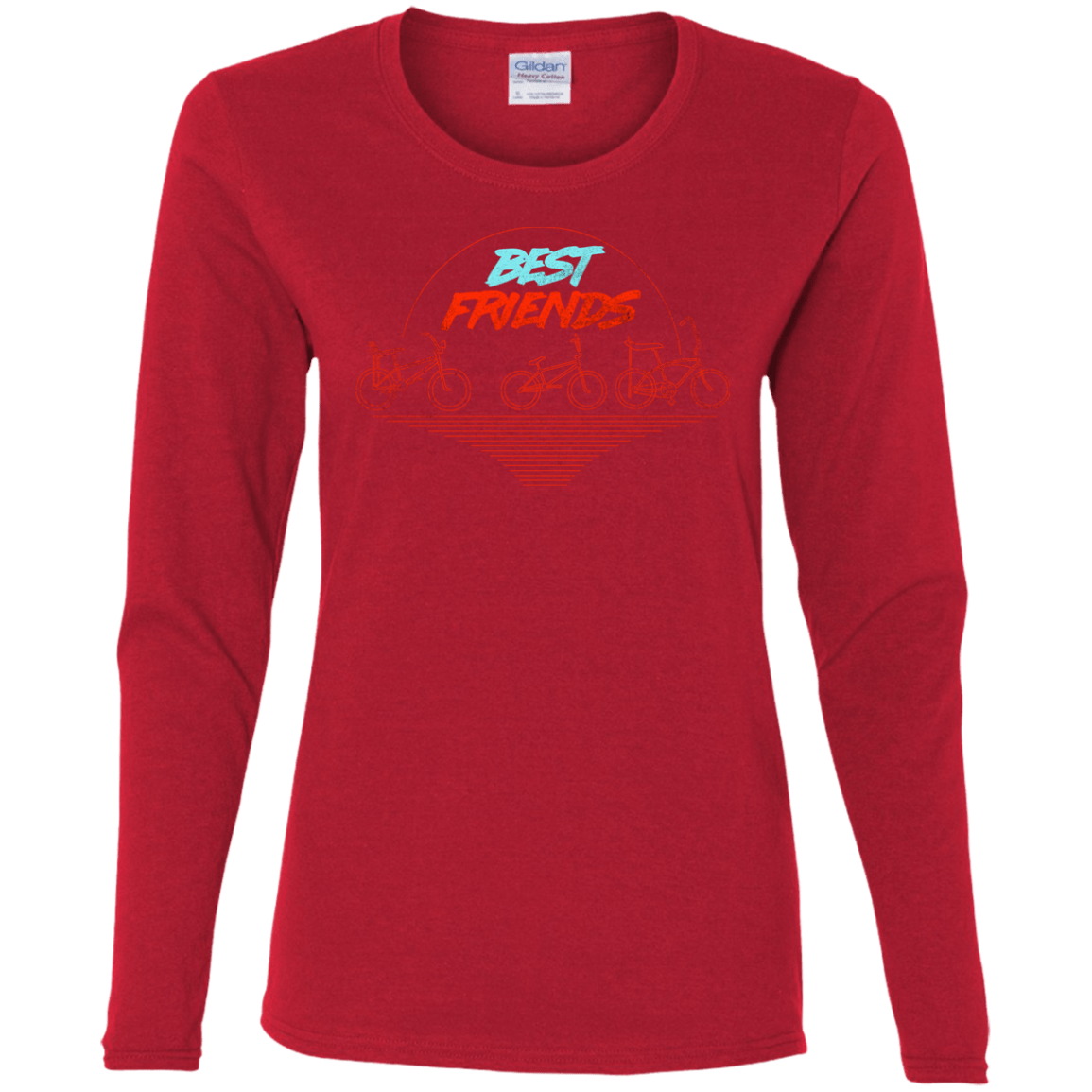 T-Shirts Red / S Best Friends Women's Long Sleeve T-Shirt