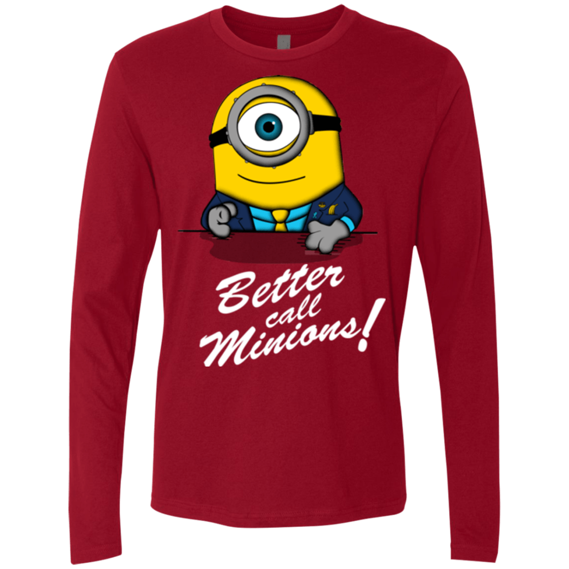 T-Shirts Cardinal / Small Better Call Minons Men's Premium Long Sleeve