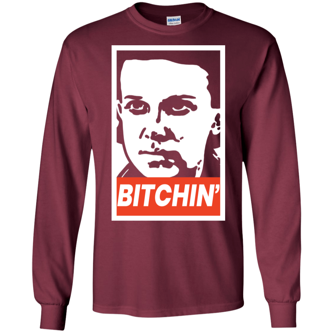 T-Shirts Maroon / S BITCHIN' Men's Long Sleeve T-Shirt