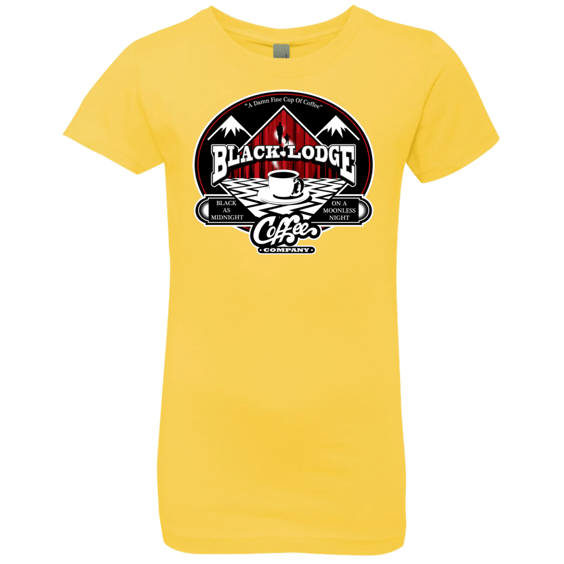 T-Shirts Vibrant Yellow / YXS Black Lodge Coffee Company Girls Premium T-Shirt