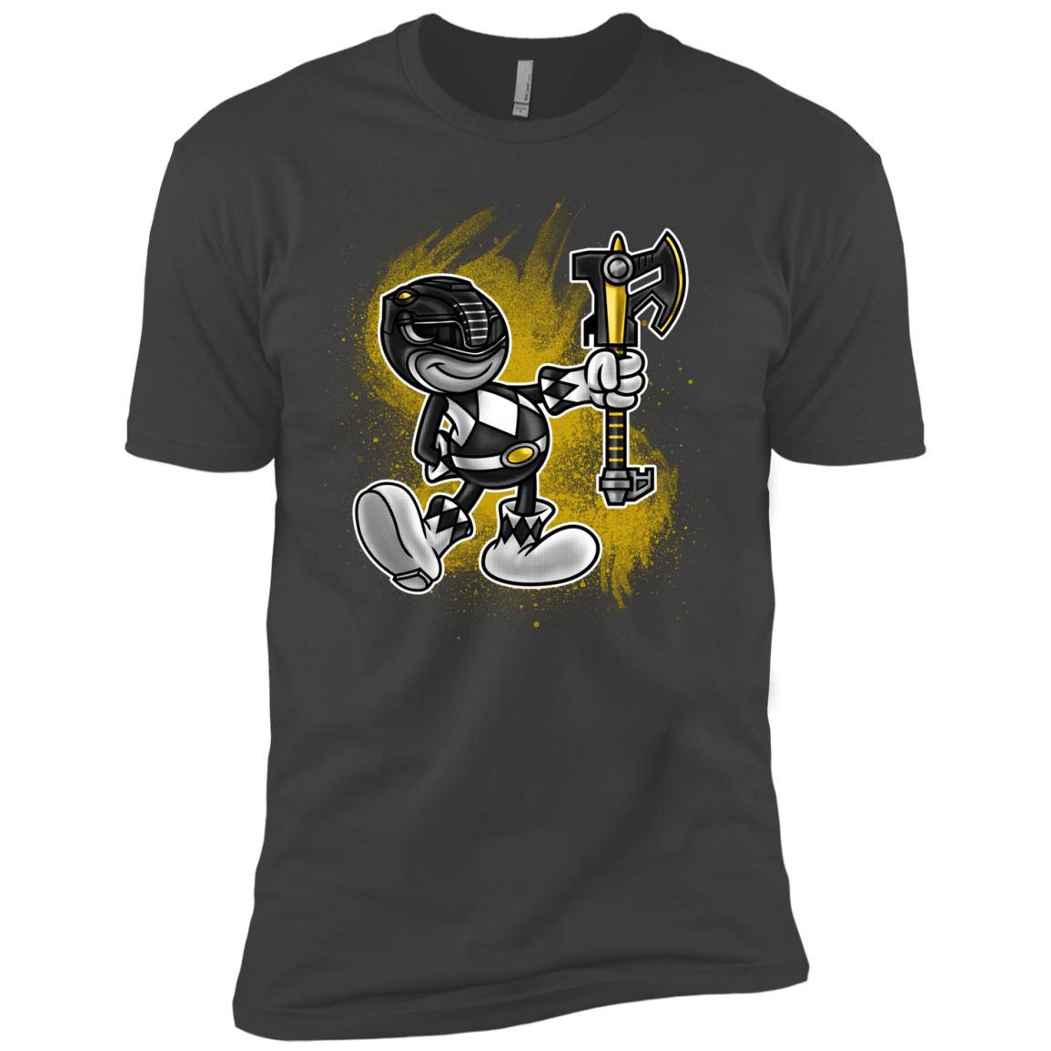 T-Shirts Heavy Metal / YXS Black Ranger Artwork Boys Premium T-Shirt
