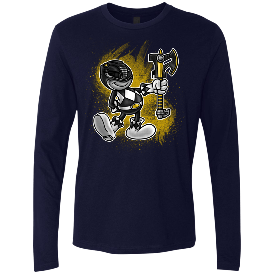 T-Shirts Midnight Navy / Small Black Ranger Artwork Men's Premium Long Sleeve