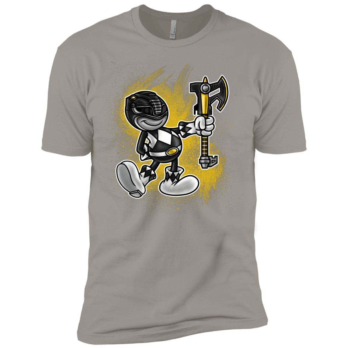 T-Shirts Light Grey / X-Small Black Ranger Artwork Men's Premium T-Shirt