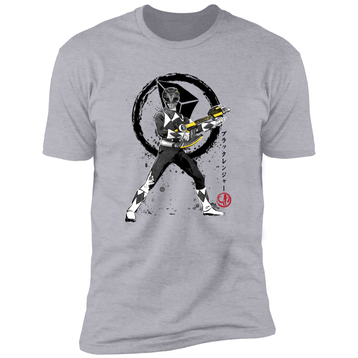 T-Shirts Heather Grey / S Black Ranger sumi-e Men's Premium T-Shirt