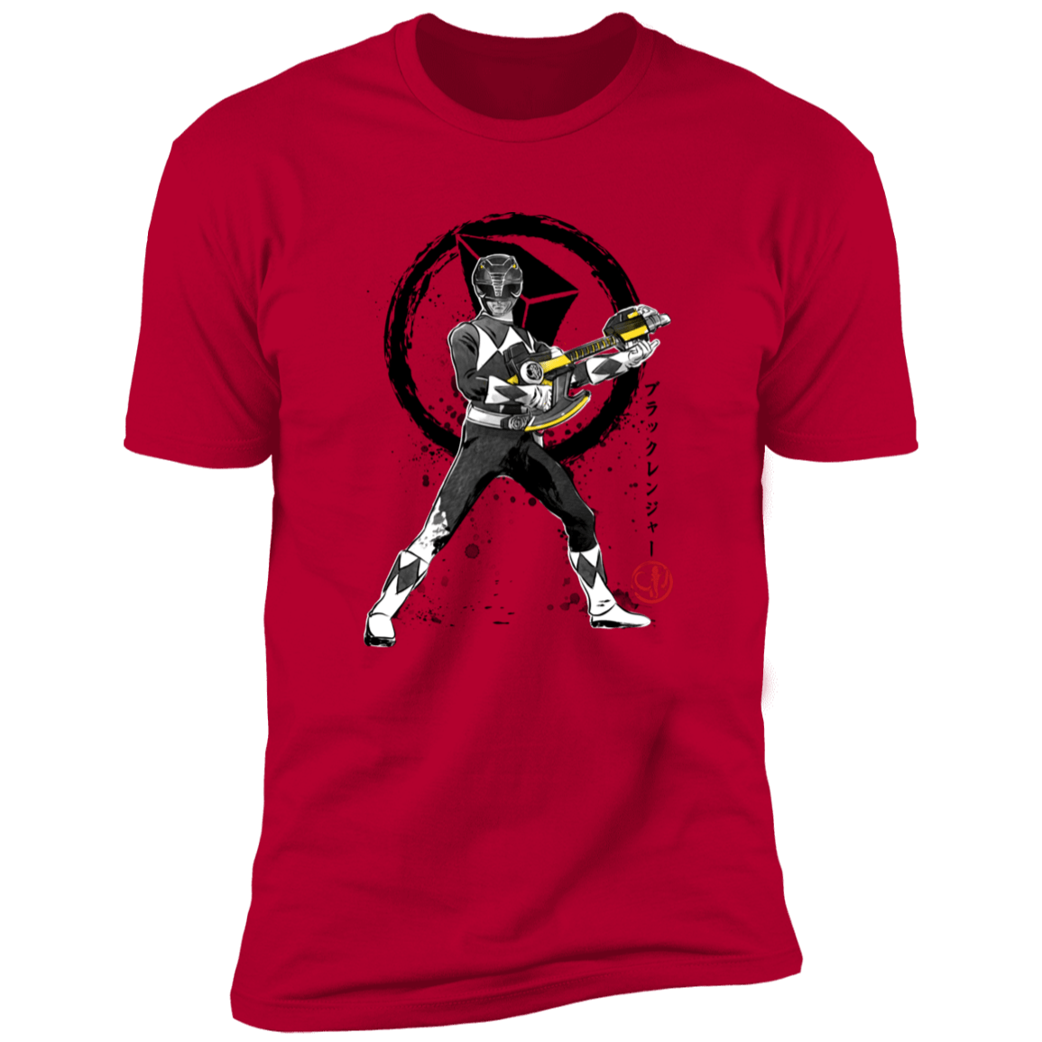 T-Shirts Red / S Black Ranger sumi-e Men's Premium T-Shirt