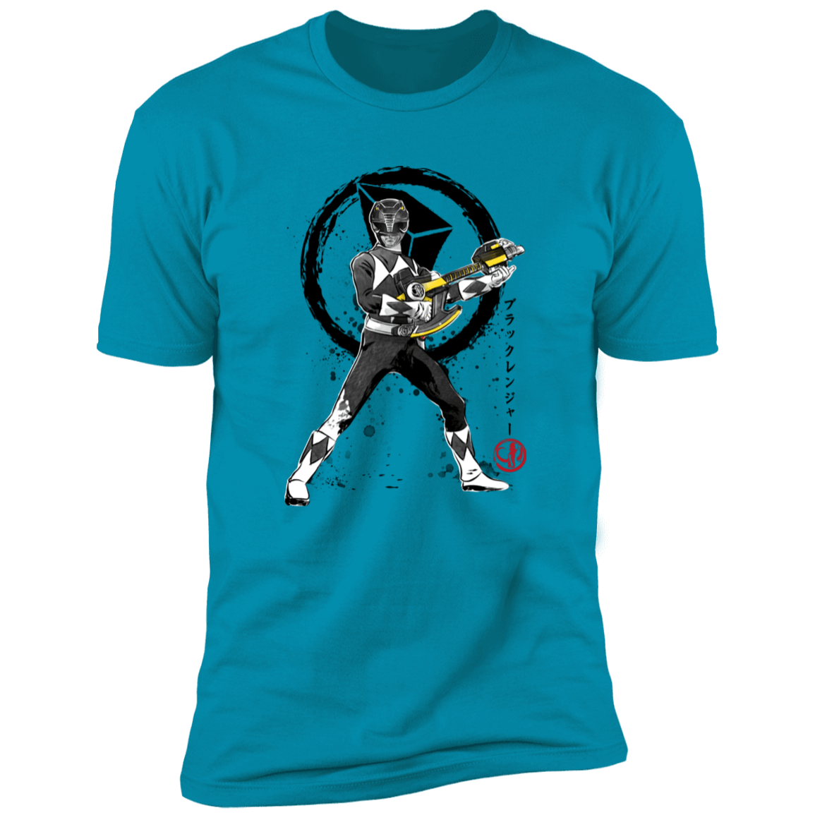 T-Shirts Turquoise / S Black Ranger sumi-e Men's Premium T-Shirt