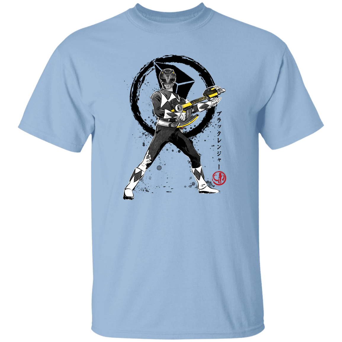 T-Shirts Light Blue / S Black Ranger sumi-e T-Shirt