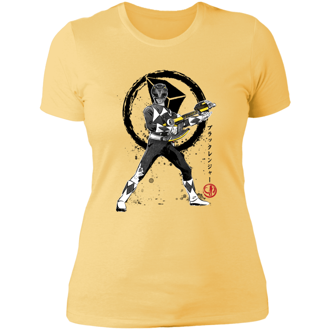 T-Shirts Banana Cream/ / S Black Ranger sumi-e Women's Premium T-Shirt