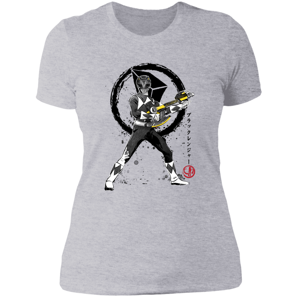 T-Shirts Heather Grey / S Black Ranger sumi-e Women's Premium T-Shirt