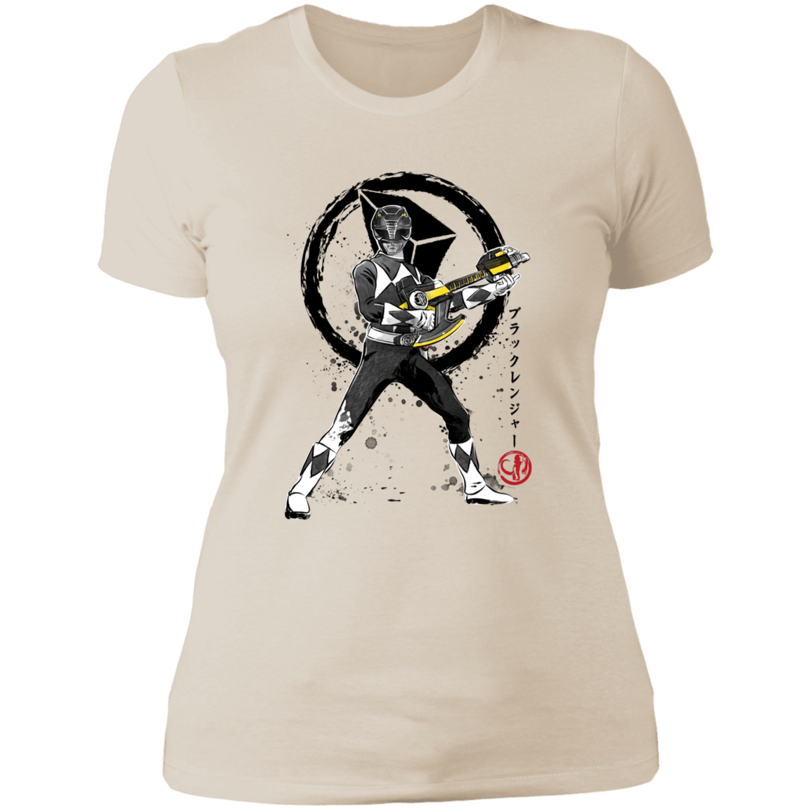T-Shirts Ivory/ / S Black Ranger sumi-e Women's Premium T-Shirt