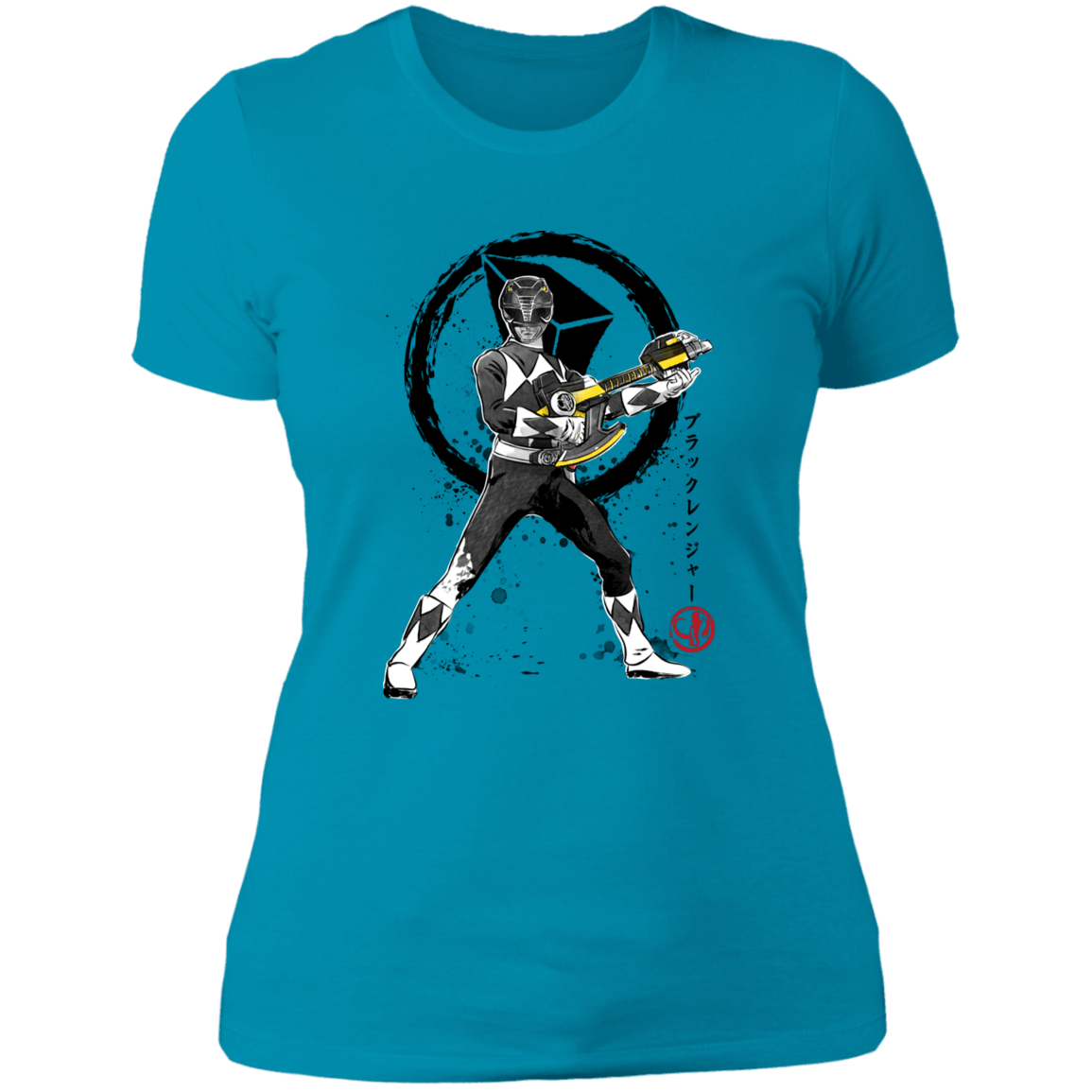 T-Shirts Turquoise / S Black Ranger sumi-e Women's Premium T-Shirt