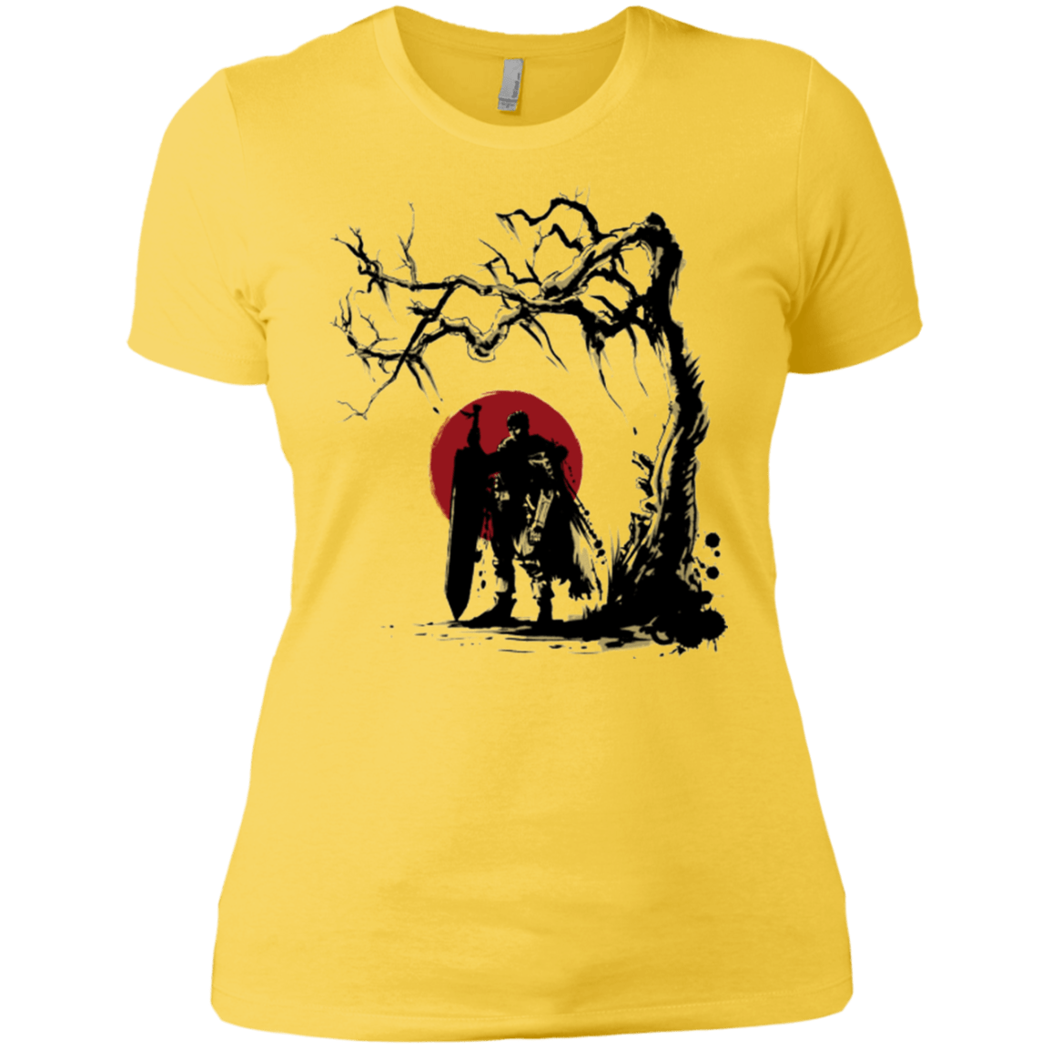 T-Shirts Vibrant Yellow / X-Small Black Swordsman under the sun Women's Premium T-Shirt