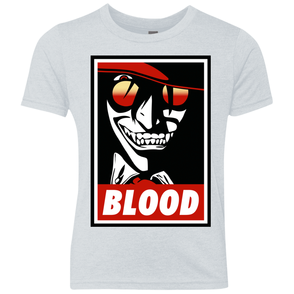 T-Shirts Heather White / YXS Blood Youth Triblend T-Shirt