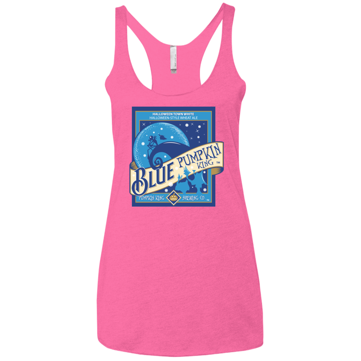 T-Shirts Vintage Pink / X-Small Blue Pumpkin King Women's Triblend Racerback Tank