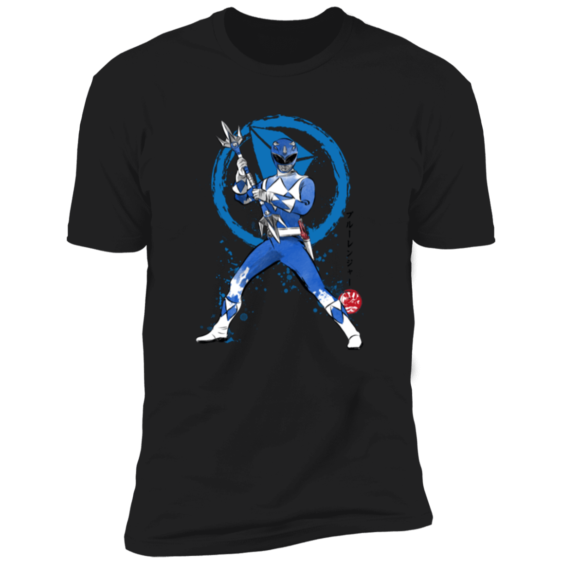 T-Shirts Black / S Blue Ranger sumi-e Men's Premium T-Shirt