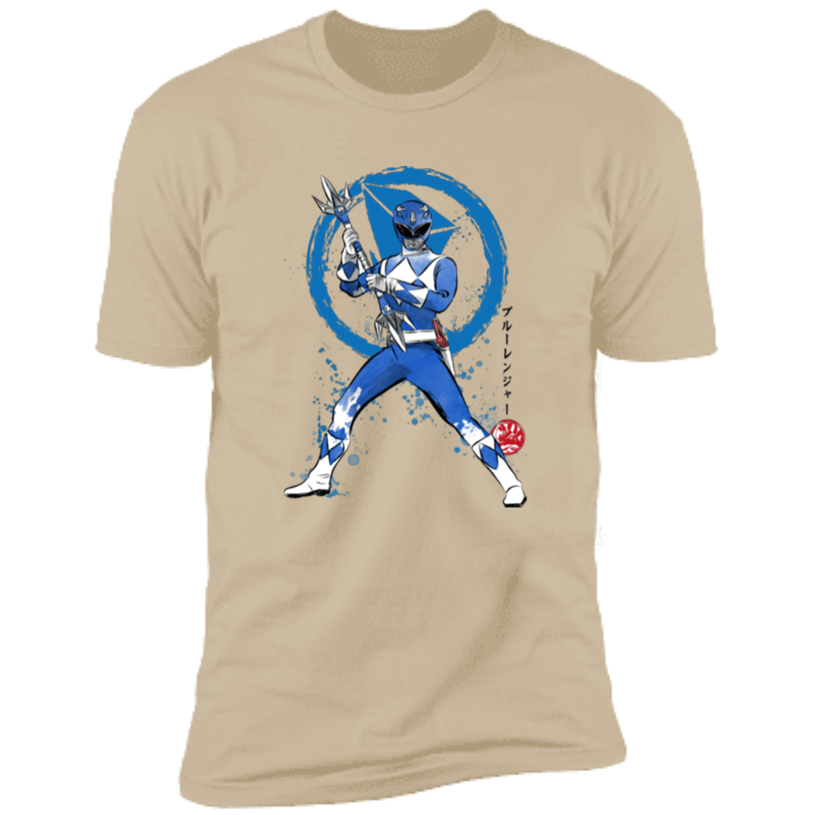 T-Shirts Sand / S Blue Ranger sumi-e Men's Premium T-Shirt