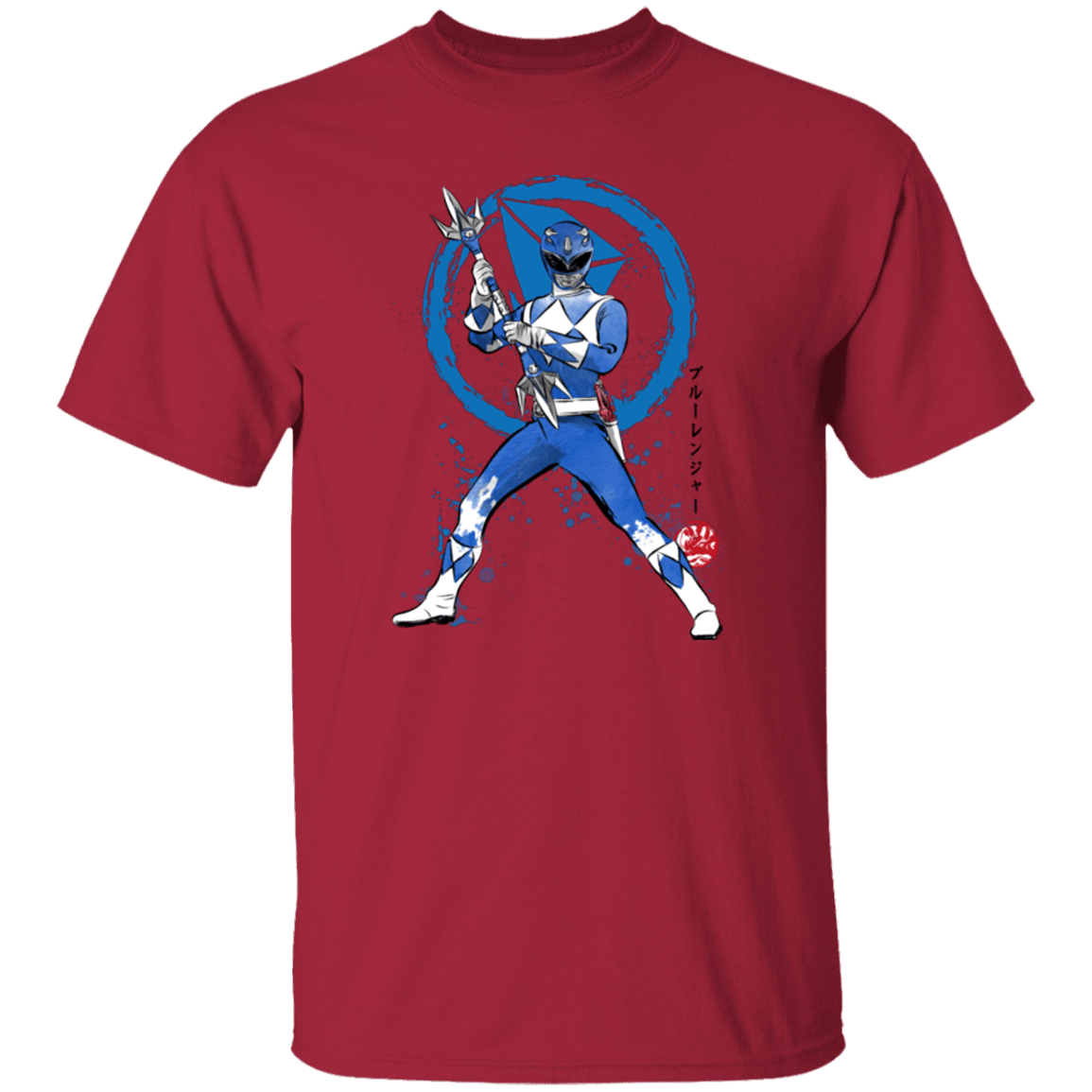 T-Shirts Cardinal / S Blue Ranger sumi-e T-Shirt