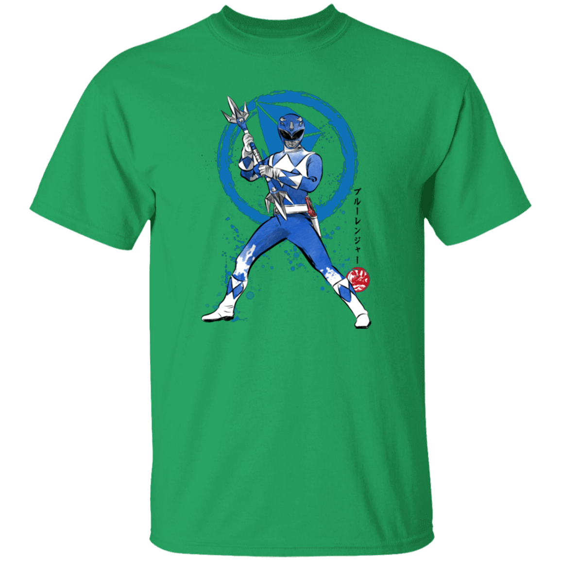 T-Shirts Irish Green / S Blue Ranger sumi-e T-Shirt