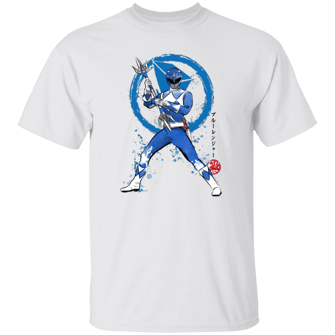 T-Shirts White / S Blue Ranger sumi-e T-Shirt