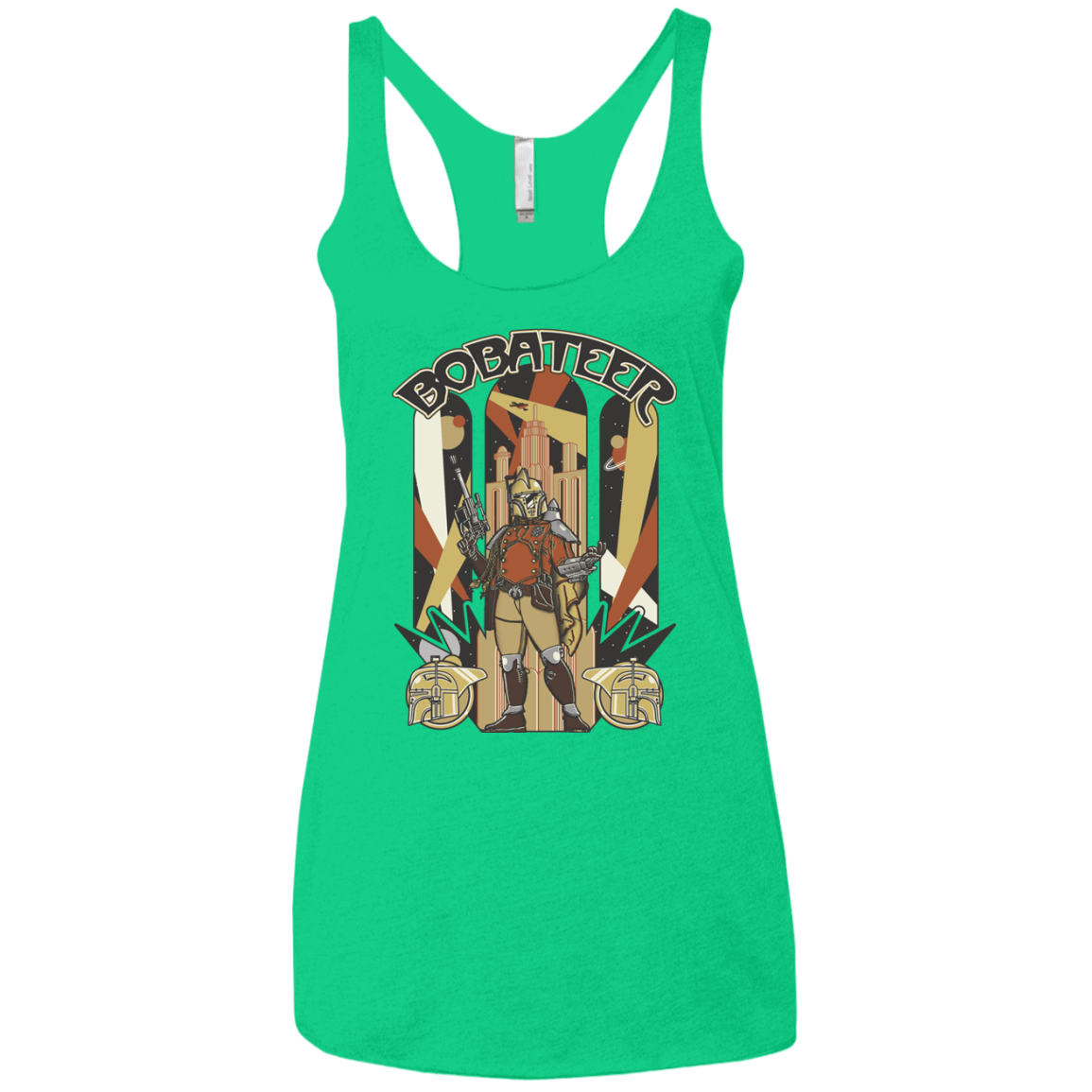 T-Shirts Envy / X-Small Bobateer Women's Triblend Racerback Tank