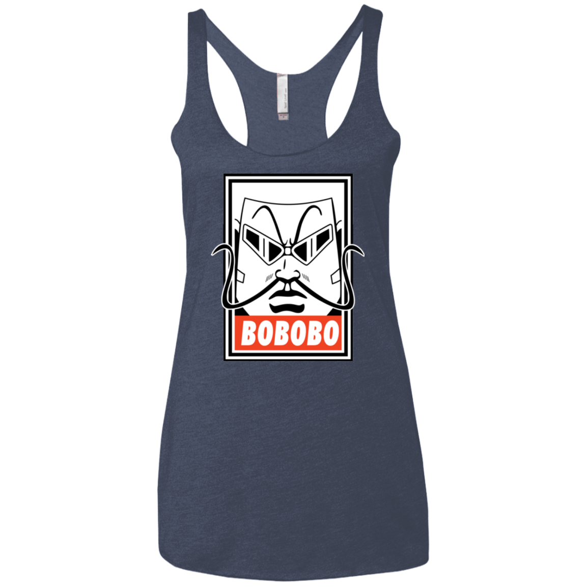 T-Shirts Vintage Navy / X-Small Bobobey Women's Triblend Racerback Tank