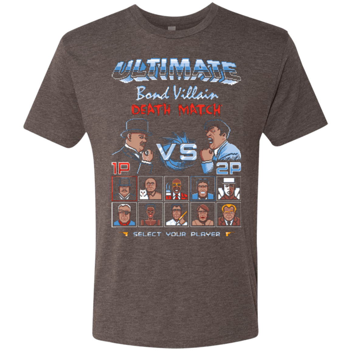 T-Shirts Macchiato / Small Bond Villain Death Match Men's Triblend T-Shirt