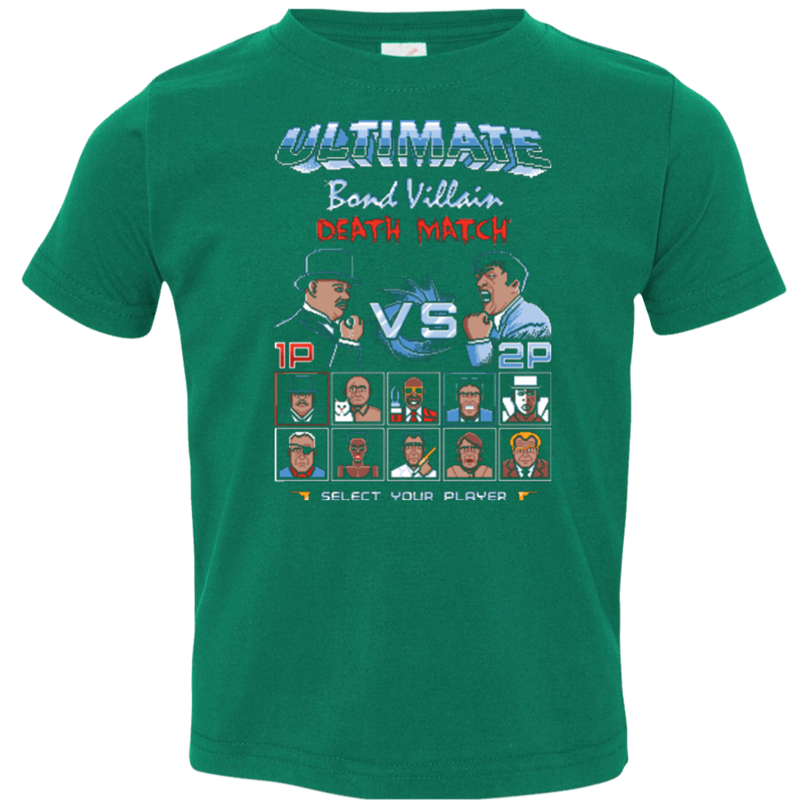 T-Shirts Kelly / 2T Bond Villain Death Match Toddler Premium T-Shirt