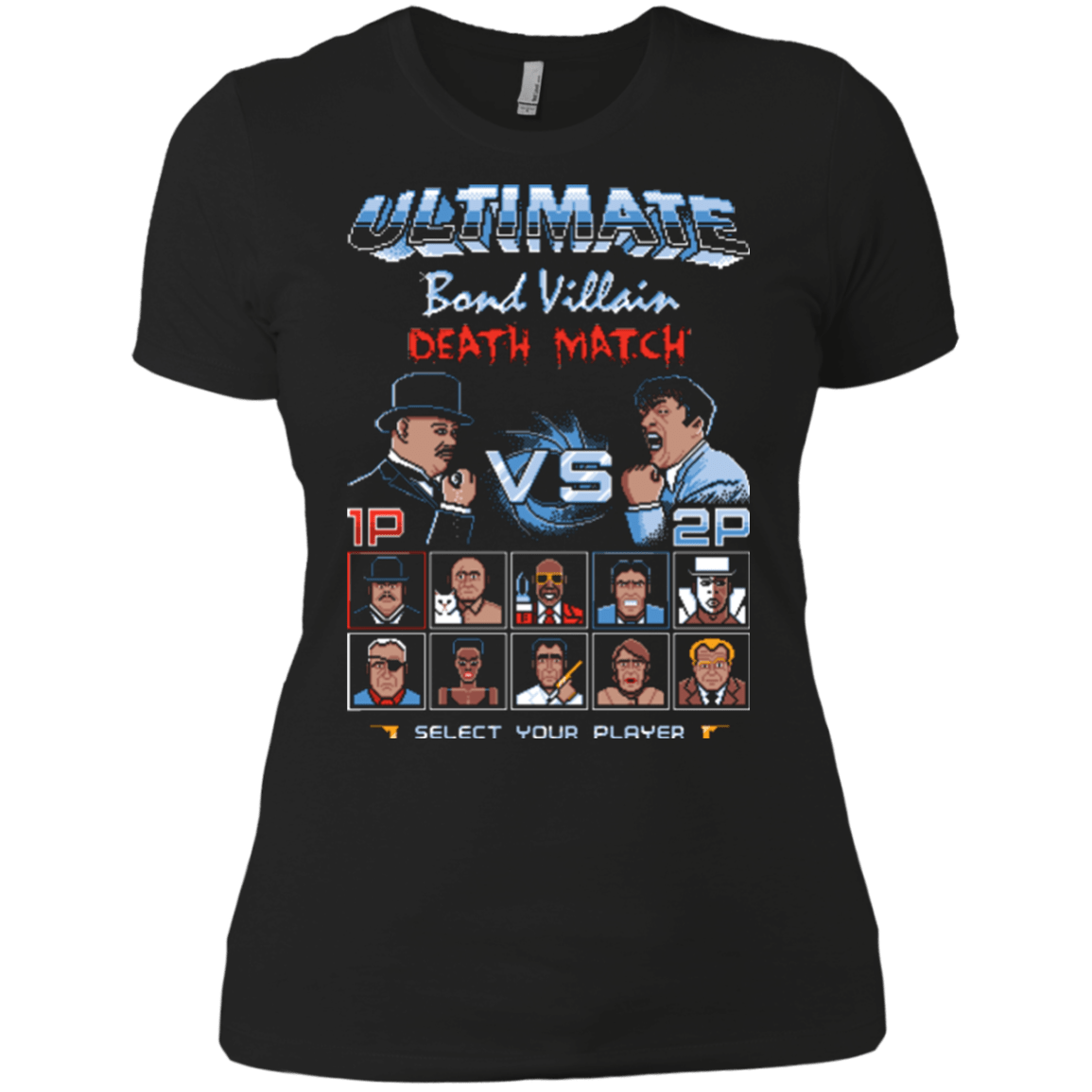 T-Shirts Black / X-Small Bond Villain Death Match Women's Premium T-Shirt