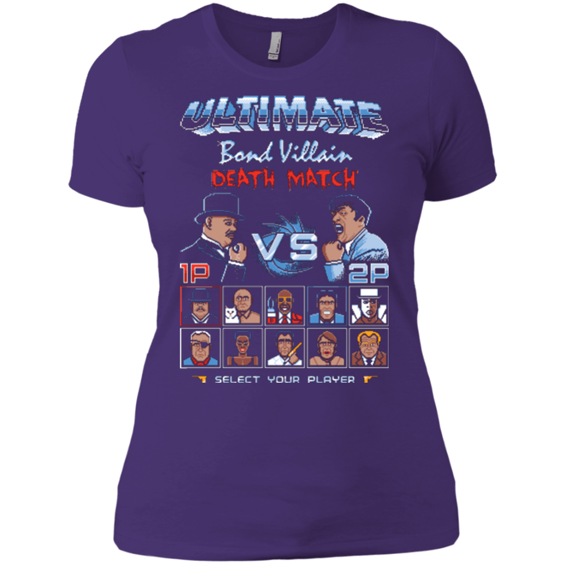 T-Shirts Purple / X-Small Bond Villain Death Match Women's Premium T-Shirt