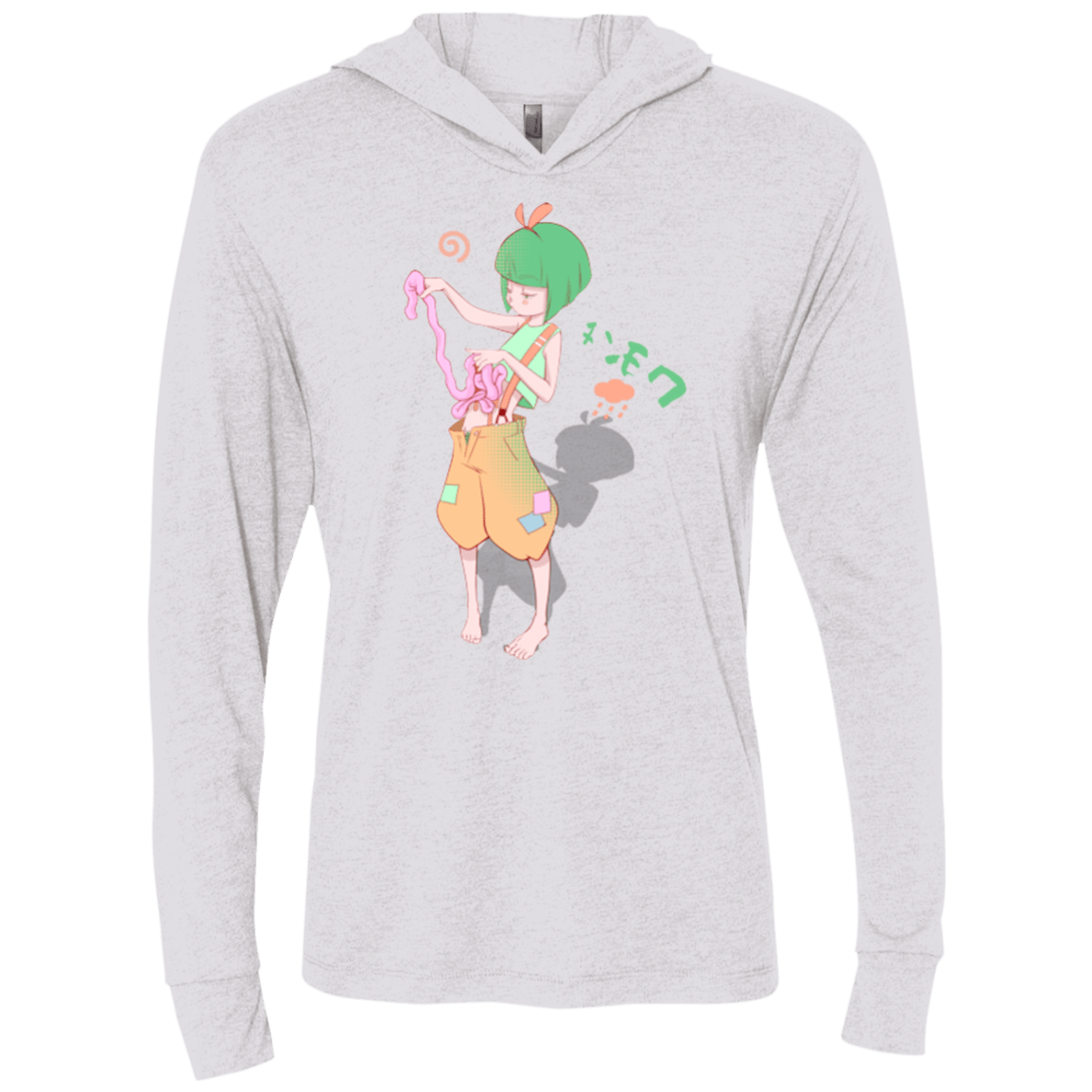 T-Shirts Heather White / X-Small Boring Intestinos Triblend Long Sleeve Hoodie Tee