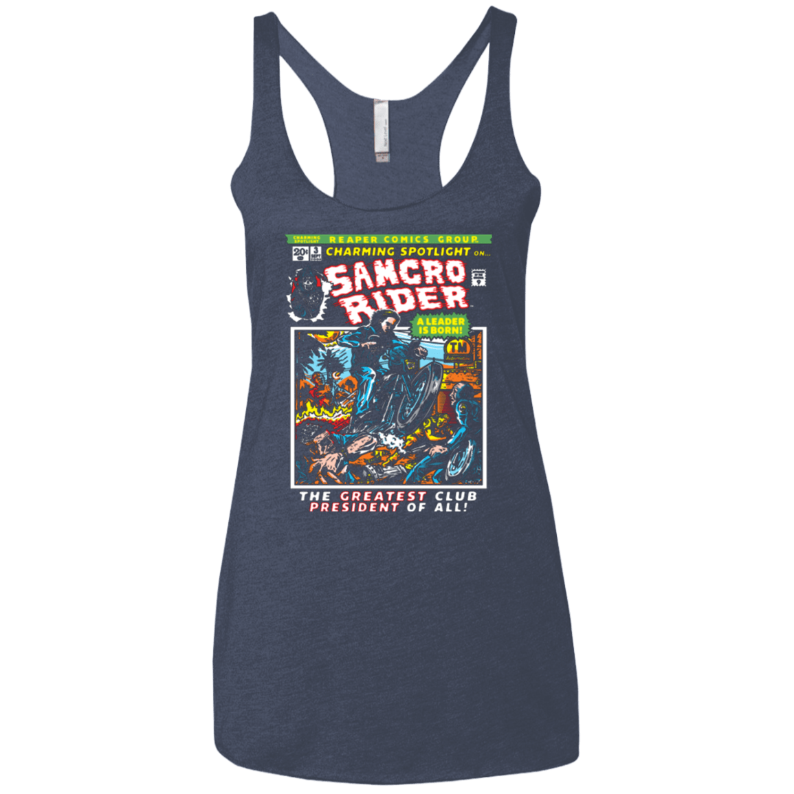 T-Shirts Vintage Navy / X-Small Born Leader Women's Triblend Racerback Tank