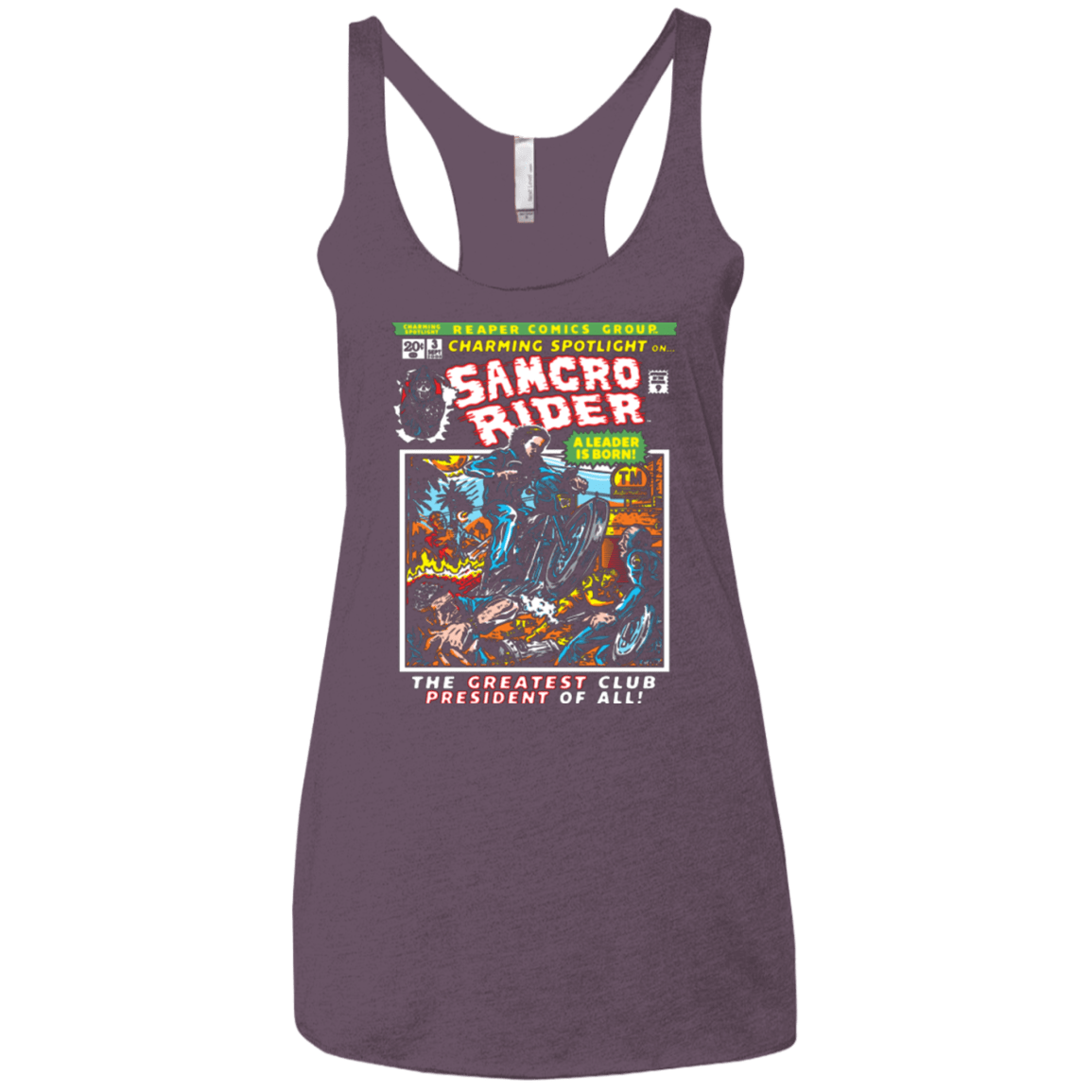 T-Shirts Vintage Purple / X-Small Born Leader Women's Triblend Racerback Tank