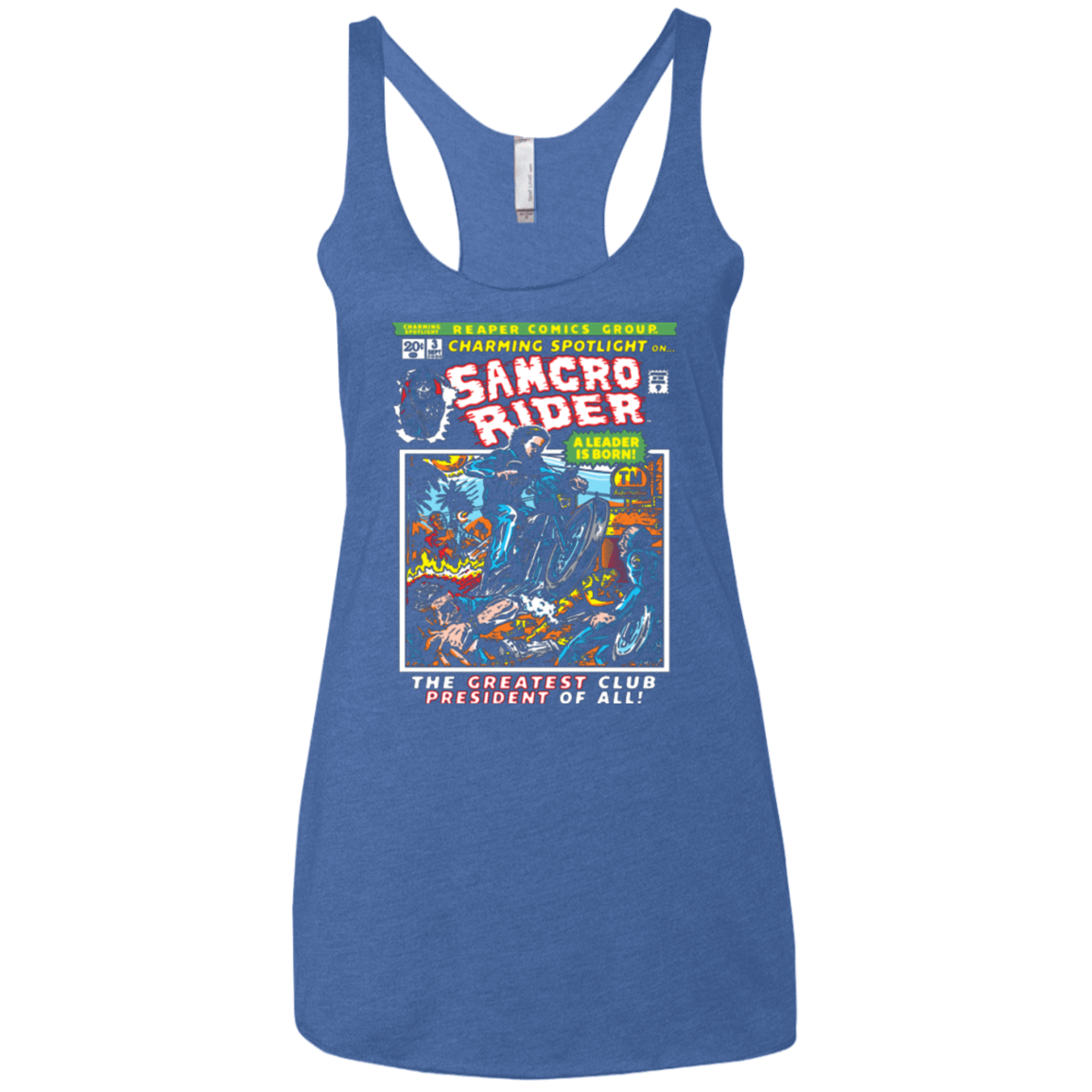 T-Shirts Vintage Royal / X-Small Born Leader Women's Triblend Racerback Tank